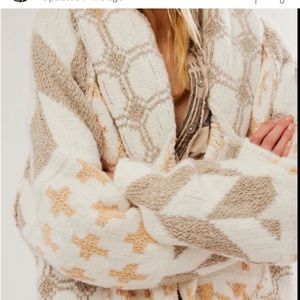 NWT free people bright optimistic cardi Small